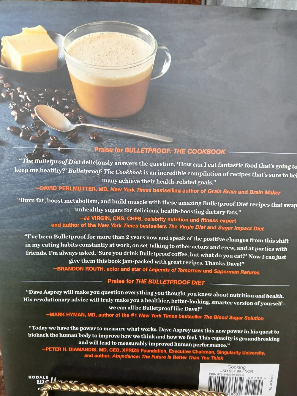 Bulletproof The Cookbook - Orange & Black Cover